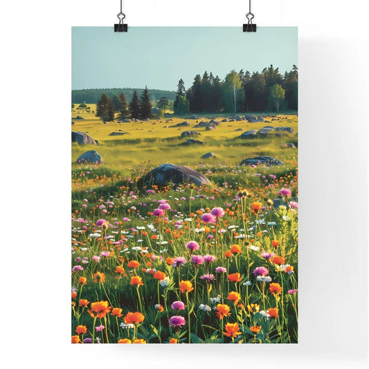 Vibrant Meadow Art Poster