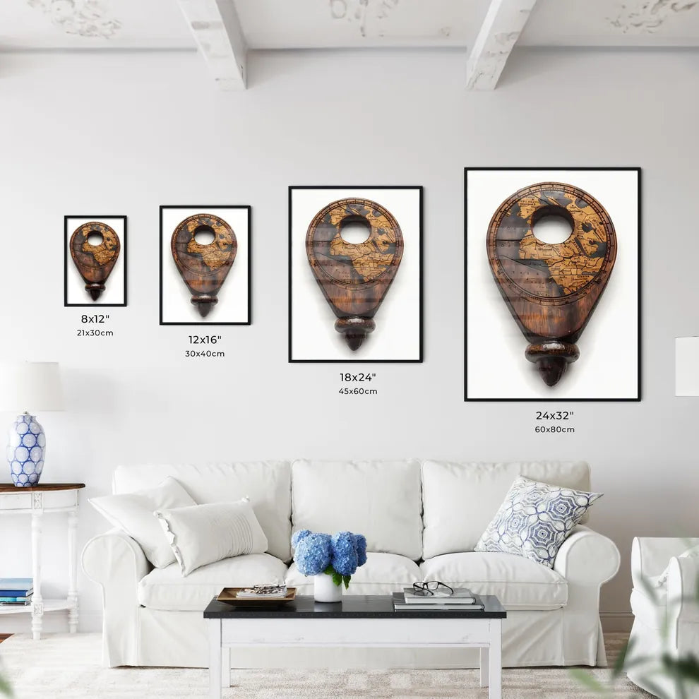 Intricate Medieval Map Marker Painting - Vib - Kitchen Hangings