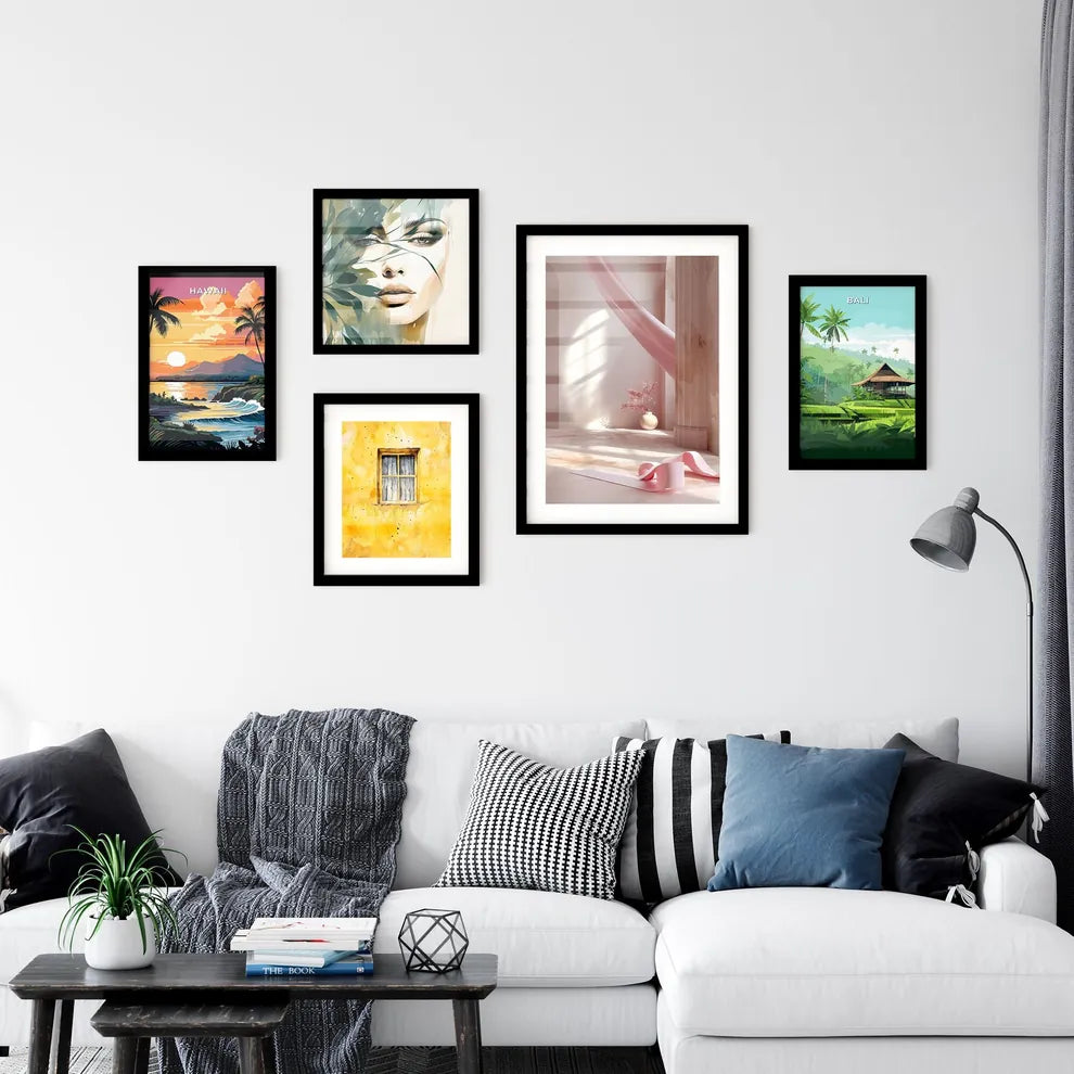 Modern art painting abstract light backgroun Wall Art