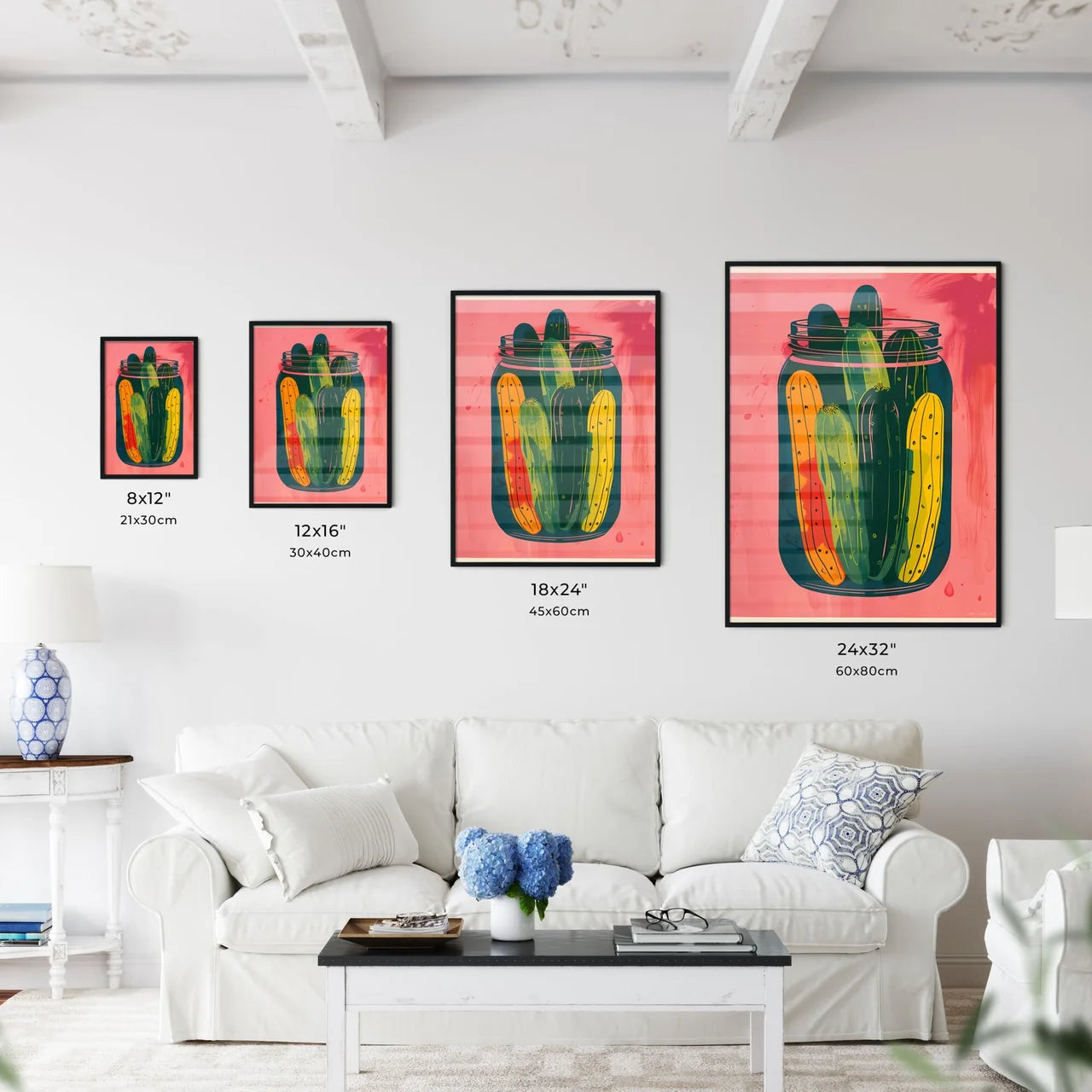 Playful Pickle Poster - Kitchen Hangings