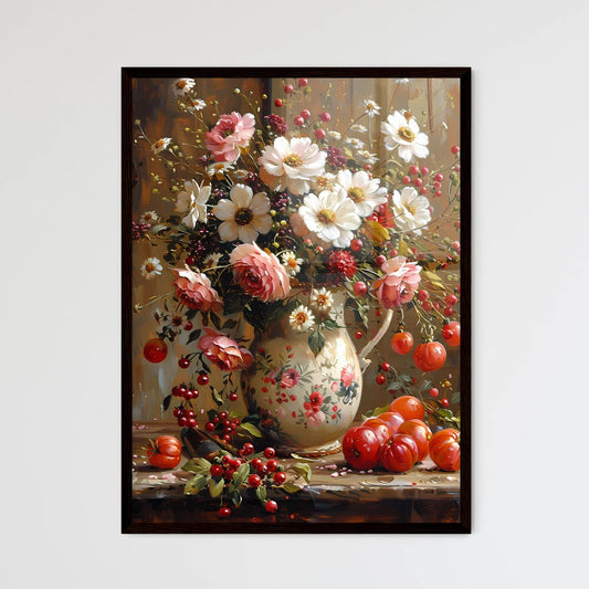 Vibrant Fine Art Floral Painting - Framed Art Print