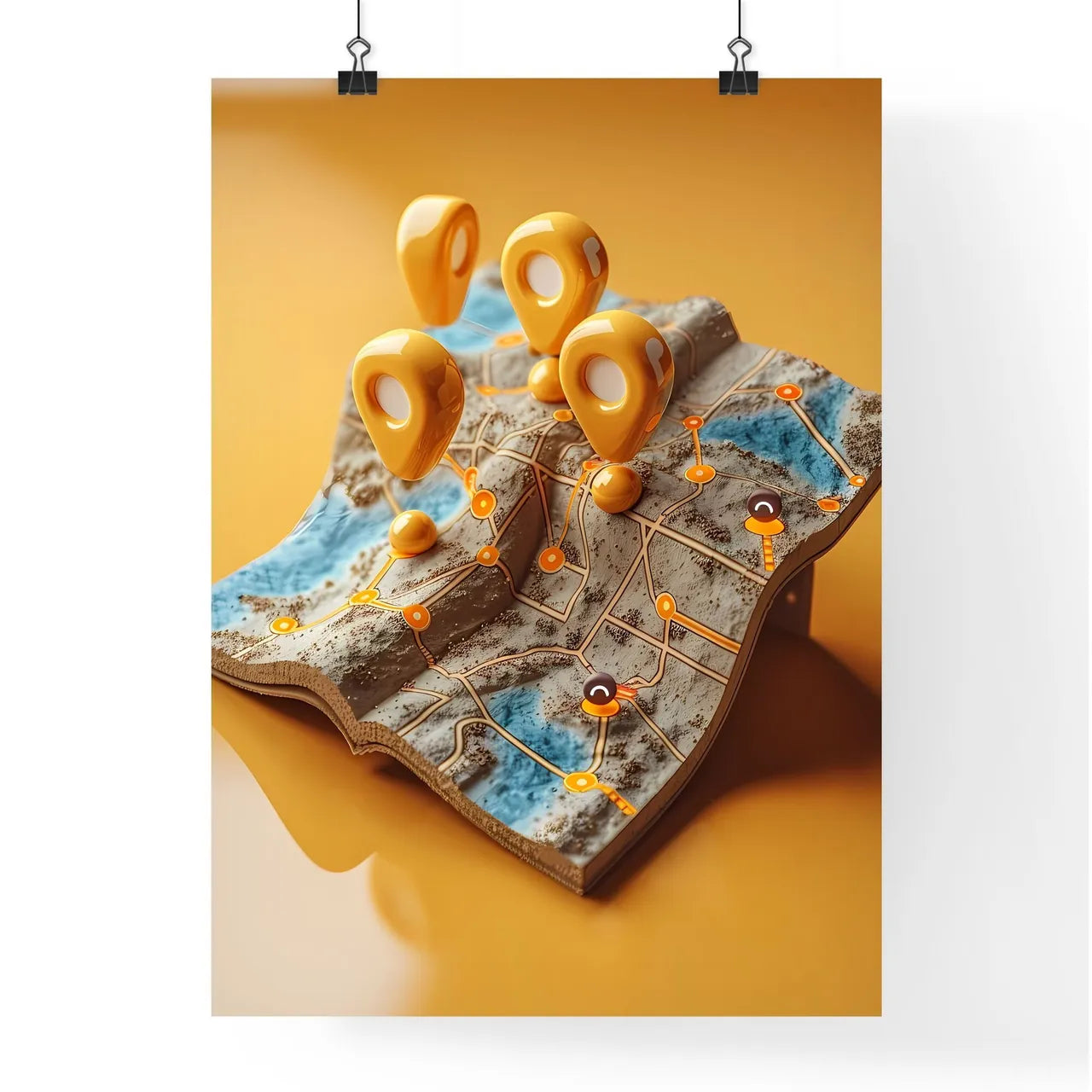 High-Quality 3D Emoji-Style Roadmap Art with Poster