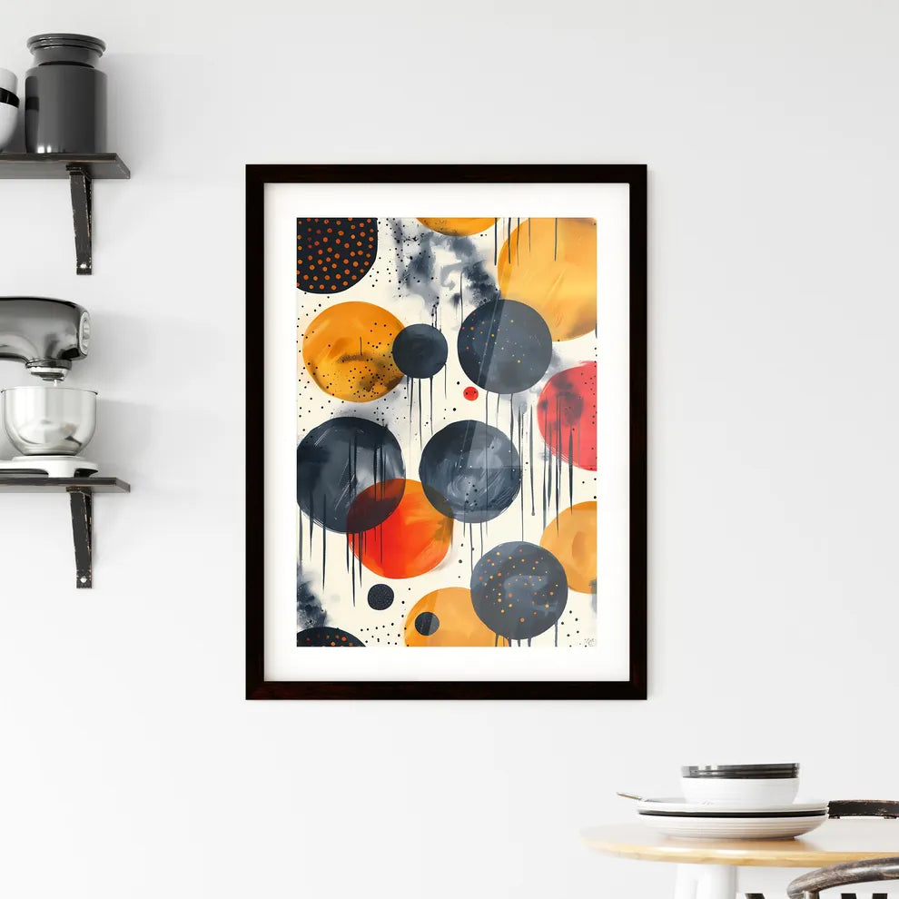 Colorful Doodle Pattern Framed Print