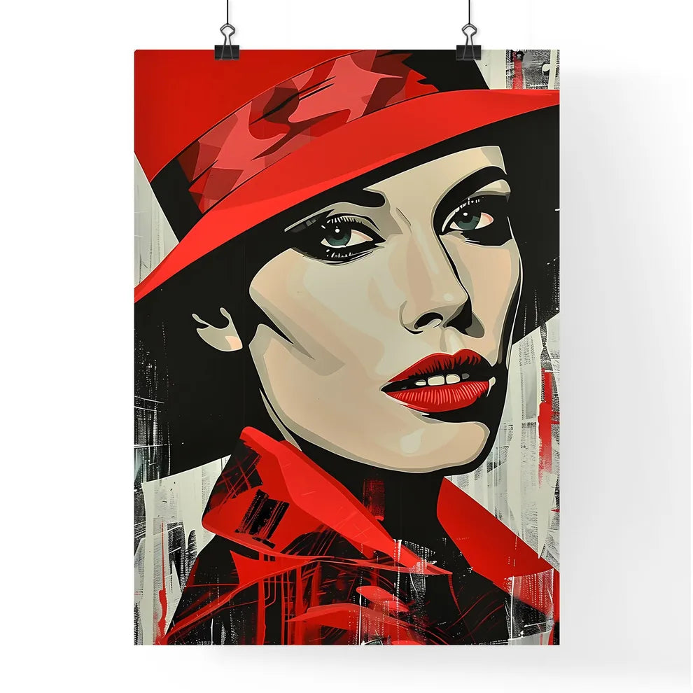 Captivating Pop Art Silkscreen Portrait Poster