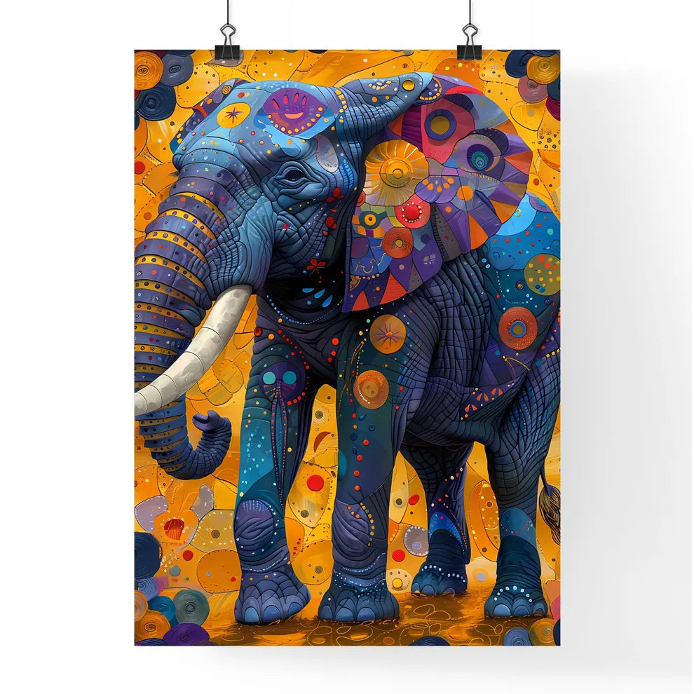 Abstract African Art: Vibrant Poster