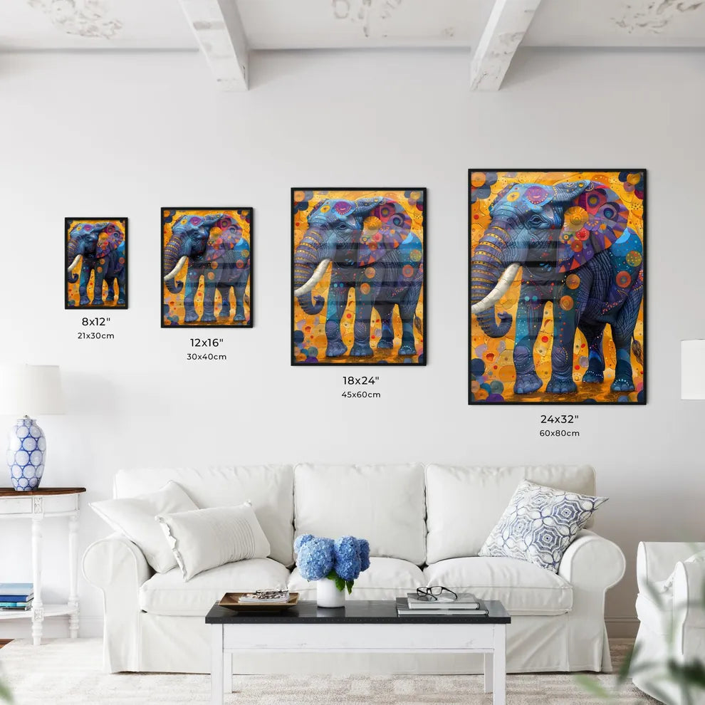 Abstract African Art: Vibrant Size Chart