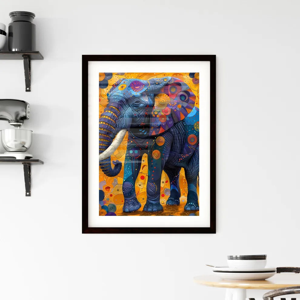 Abstract African Art: Vibrant Framed Print