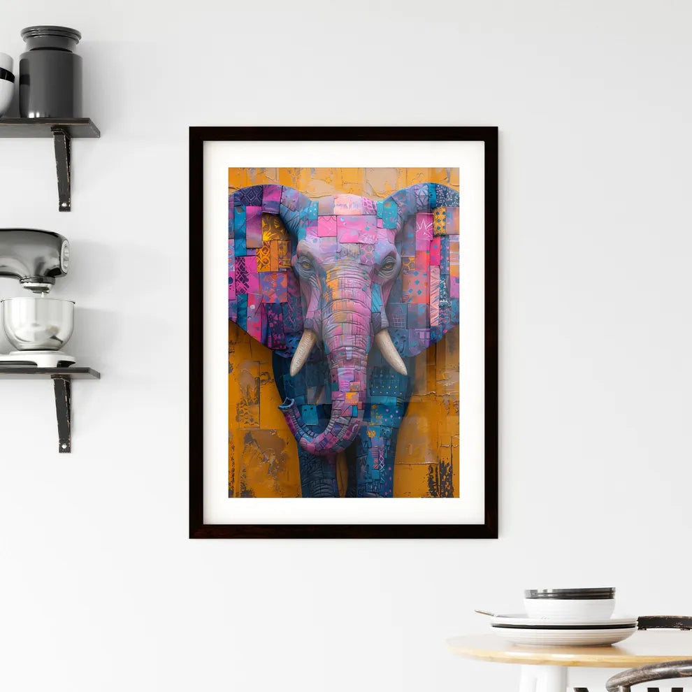 Abstract African Art: Vibrant Framed Print