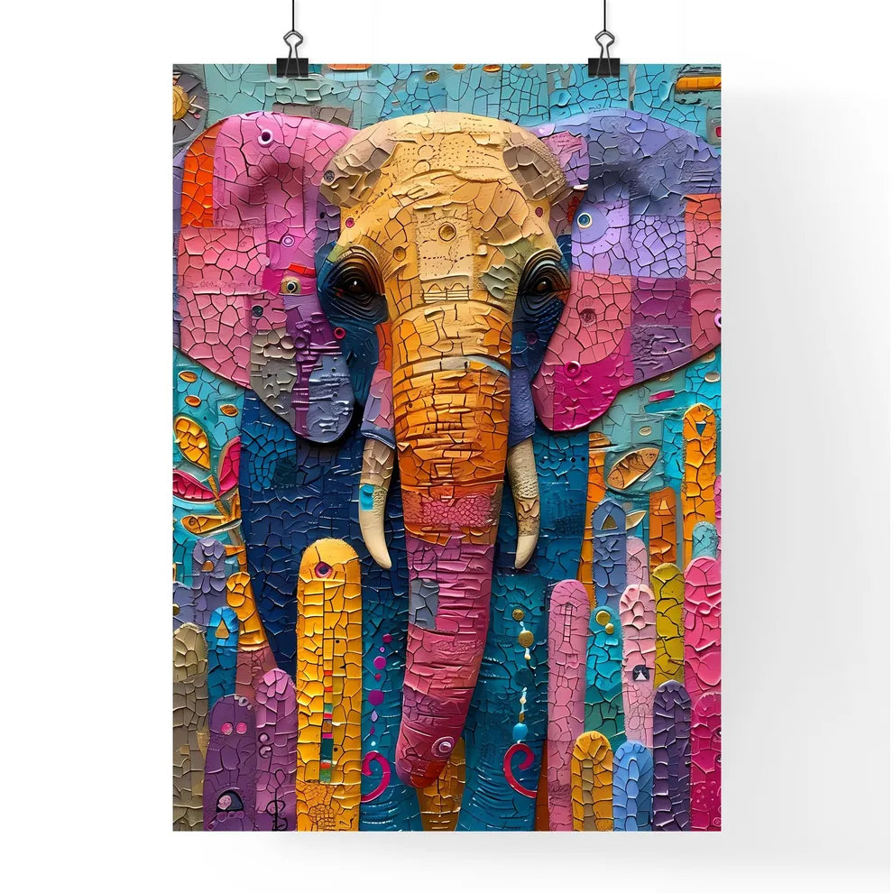 Vibrant Pastel Abstract Savan Poster