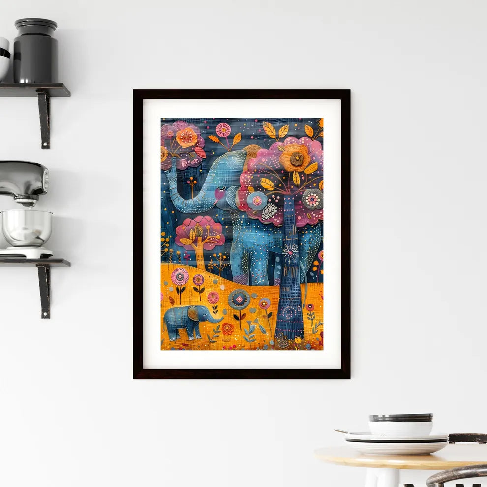 Abstract African Safari Print  Framed Print