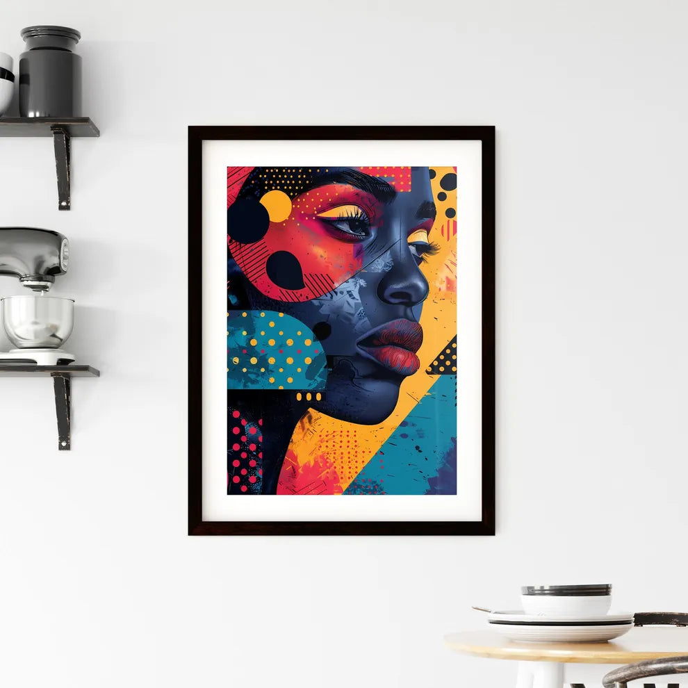 Vibrant African Urban Art Framed Print