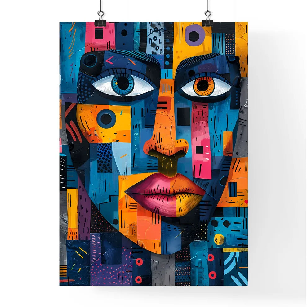 Vibrant Pastel African Art Poster