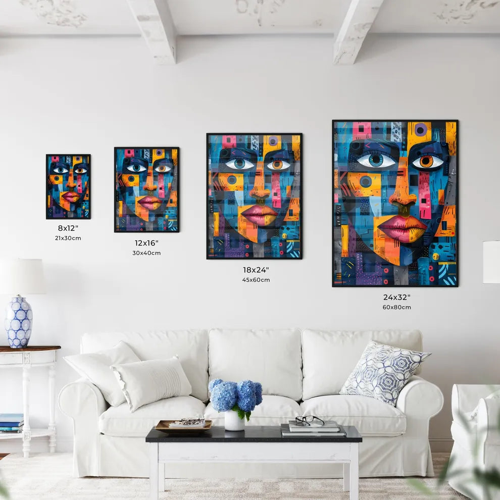 Vibrant Pastel African Art - Kitchen Hangings