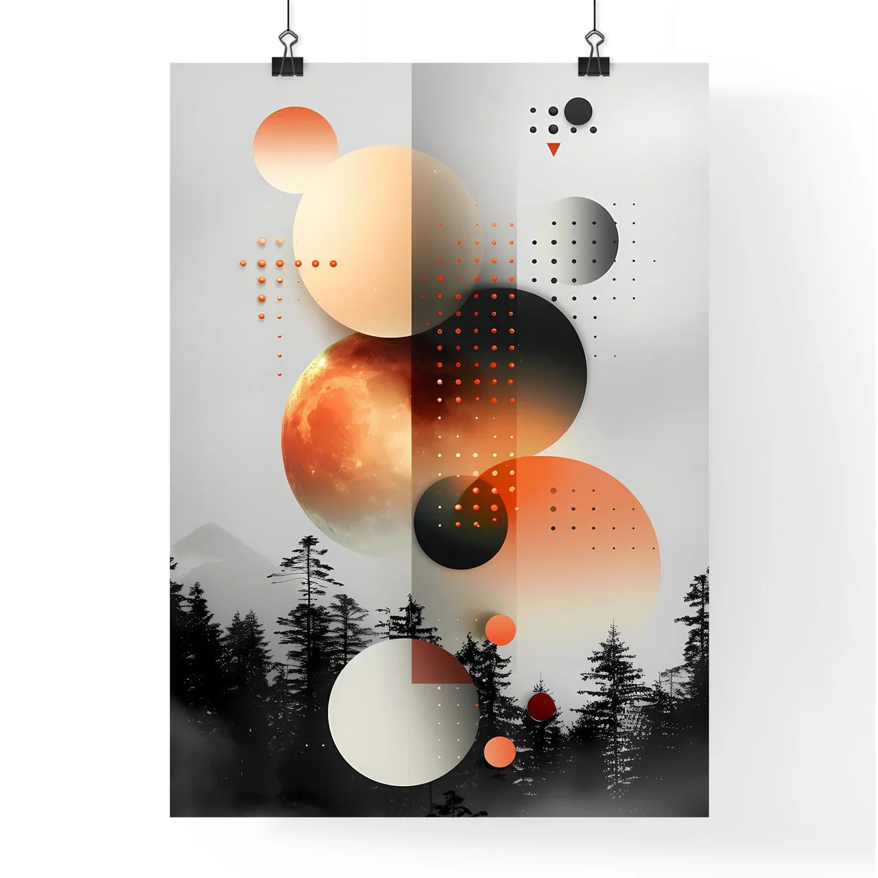 Modern Geometric Art Poster