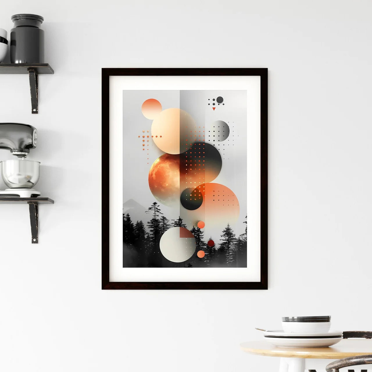 Modern Geometric Art Framed Print