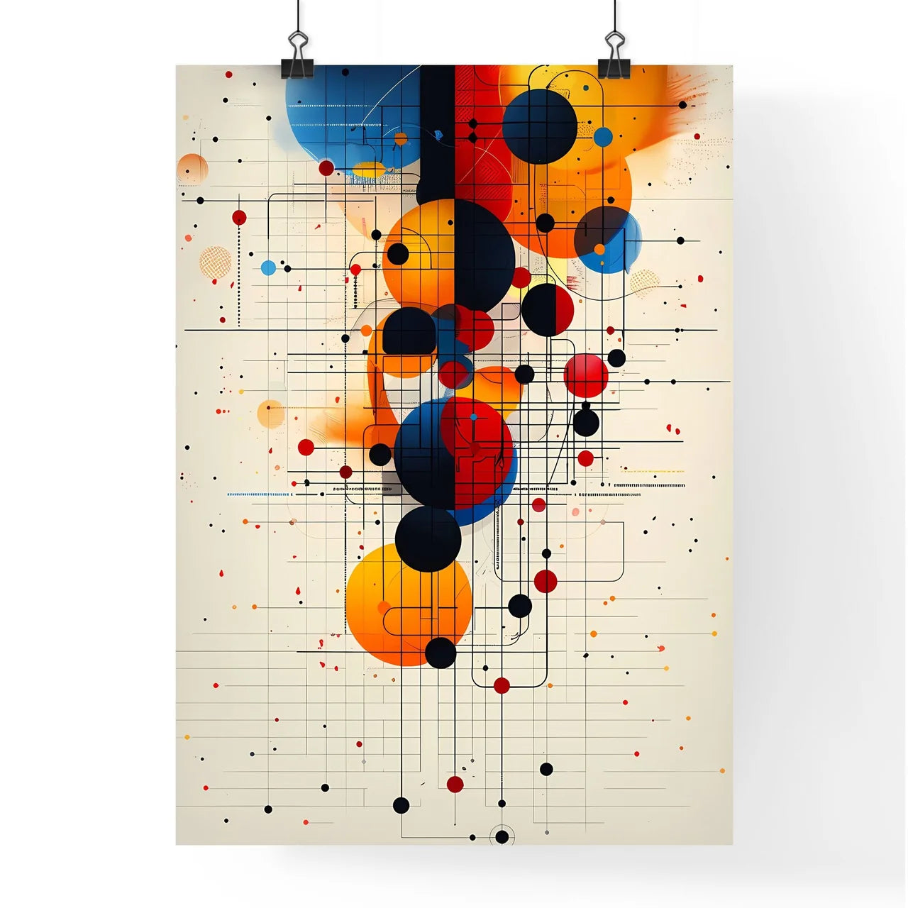 Abstract Medical Art - Colorful Circles and  Poster