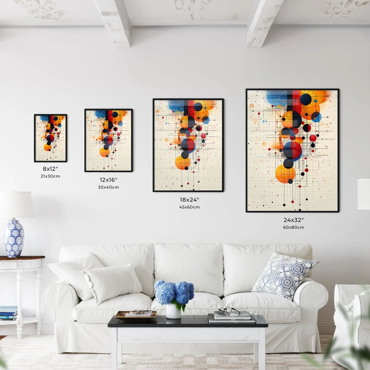 Abstract Medical Art - Colorful Circles and  - Kitchen Hangings