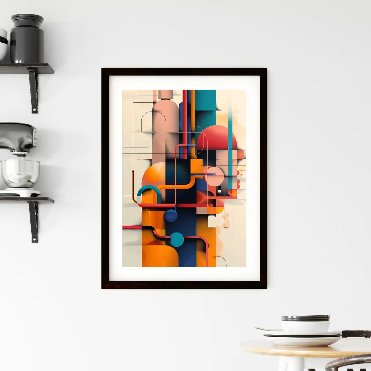 Modern Industrial Artwork Framed Print