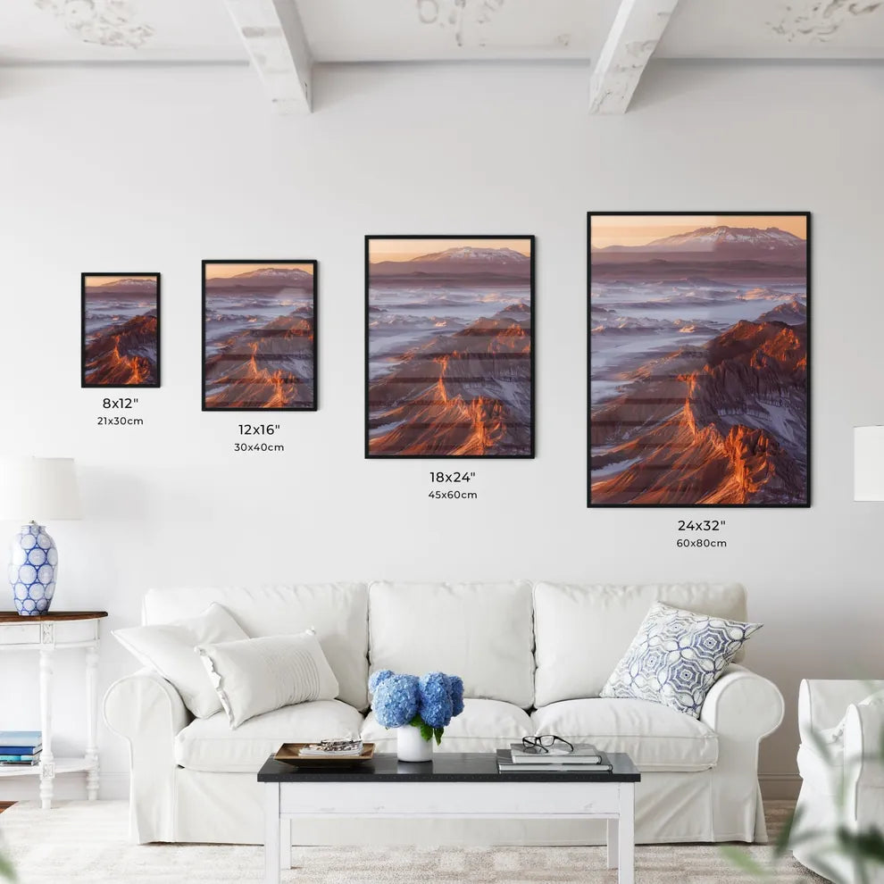 Vibrantly Painted Aerial Landscape of the At - Kitchen Hangings