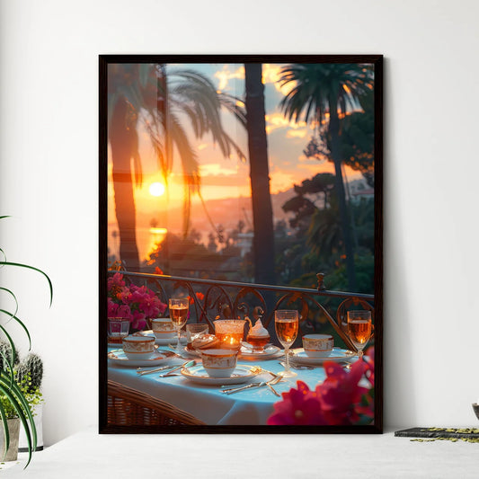 Exquisite Afternoon Tea Dreamscape in Vibran - Framed Art Print