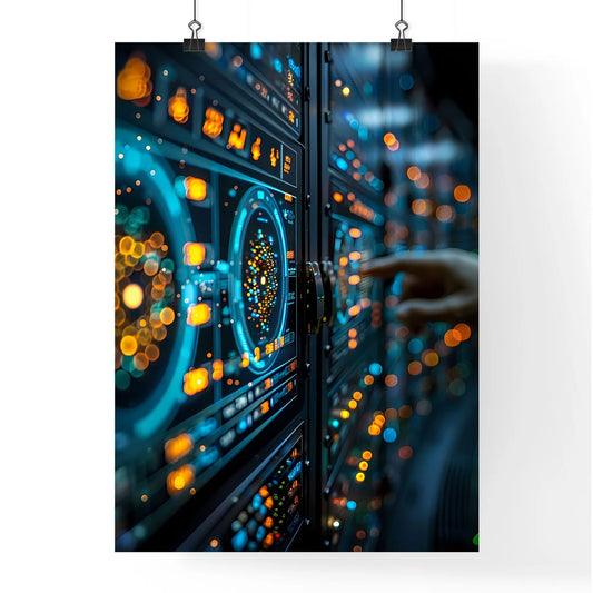 Vibrant AI Technology Integration Canvas Art Poster
