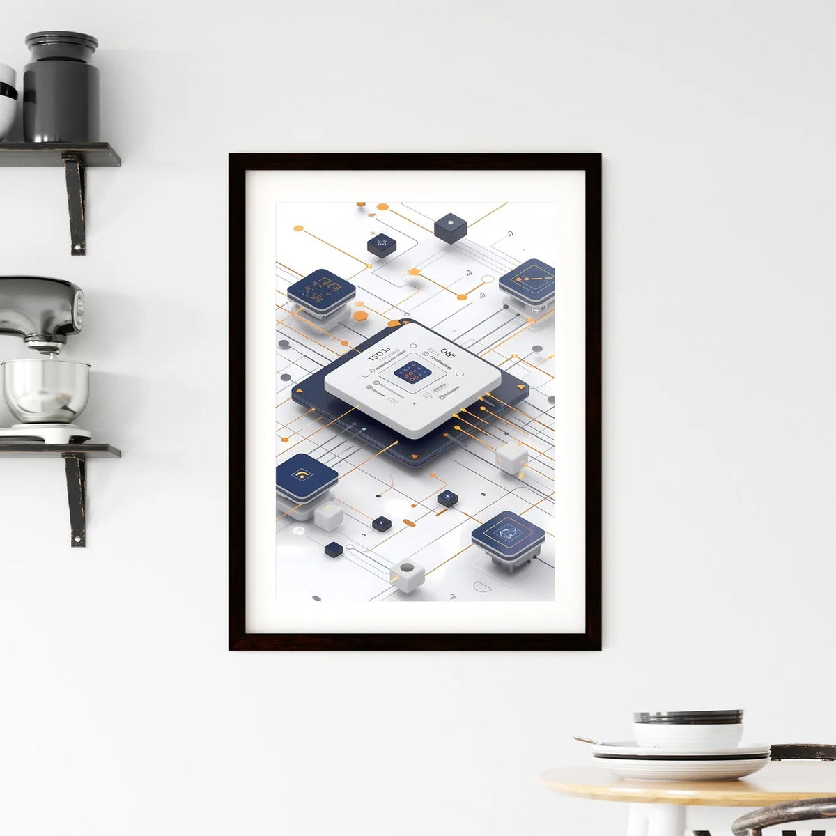 AI Framed Print