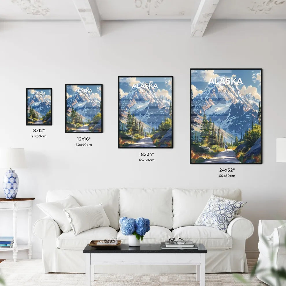 Colorful Landscape Painting of Alaskan Mount - Kitchen Hangings