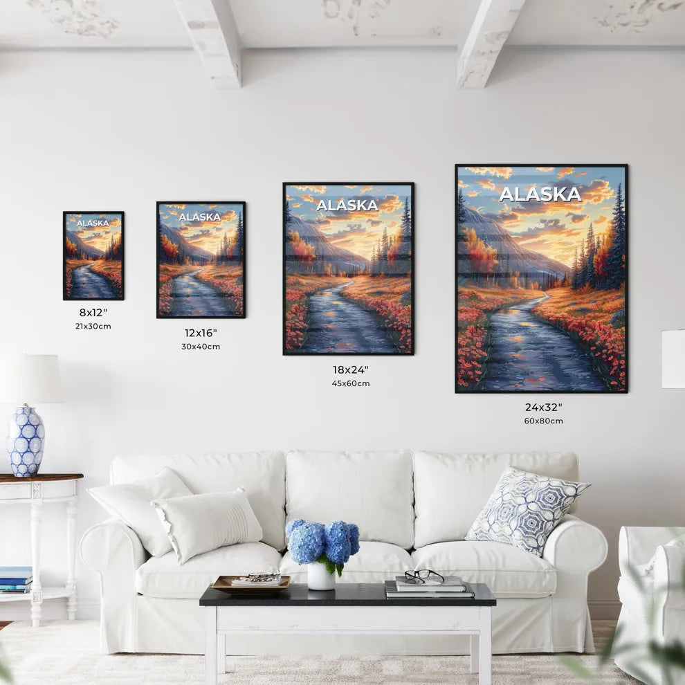 Artistic Depiction of River Flowing Through  - Kitchen Hangings