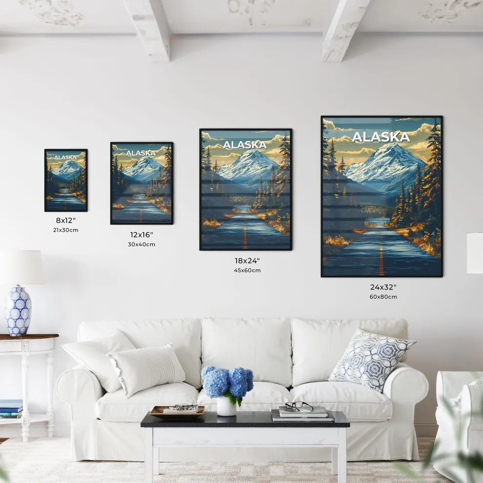 Abstract Mountain Highway Painting - Kitchen Hangings