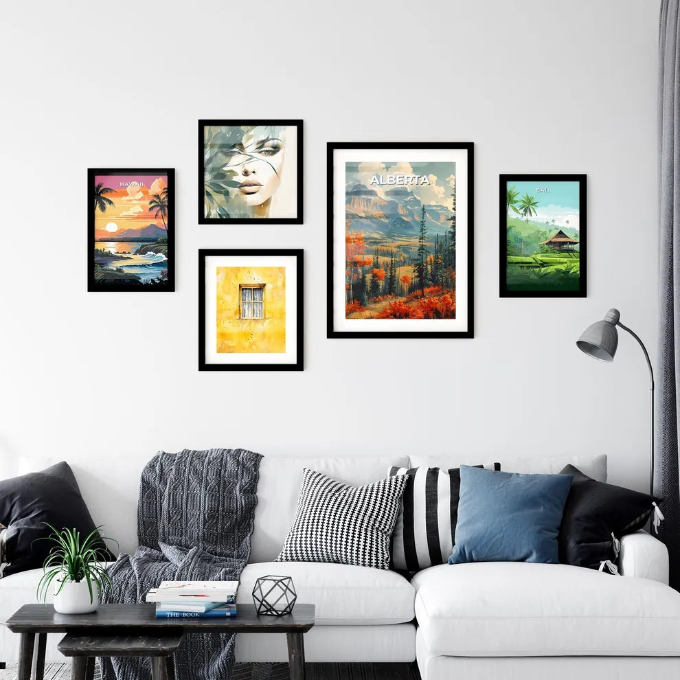 Vibrantly Painted Landscape Depicting the Mo Wall Art