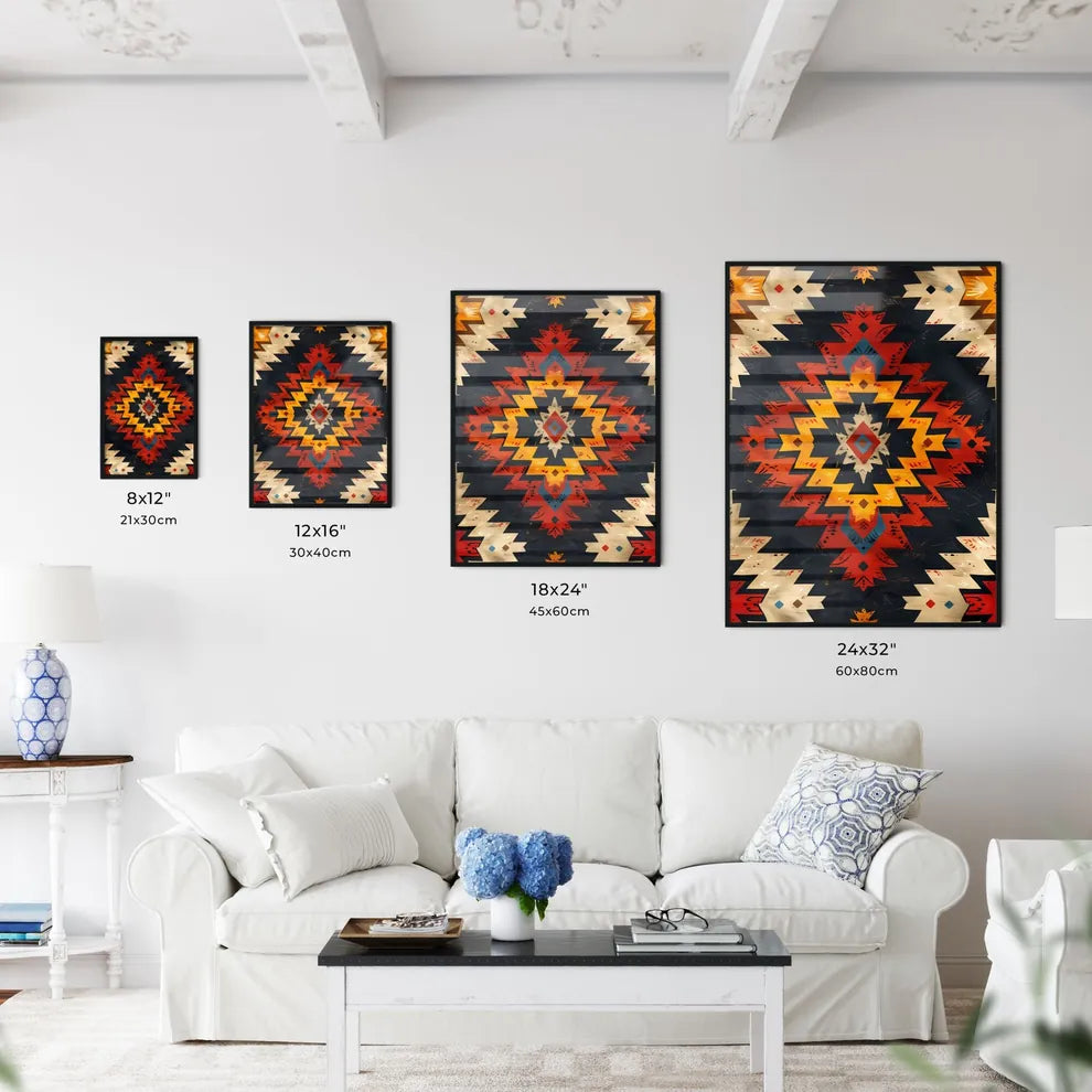 Vibrant Artistic Seamless Pattern Featuring  - Kitchen Hangings