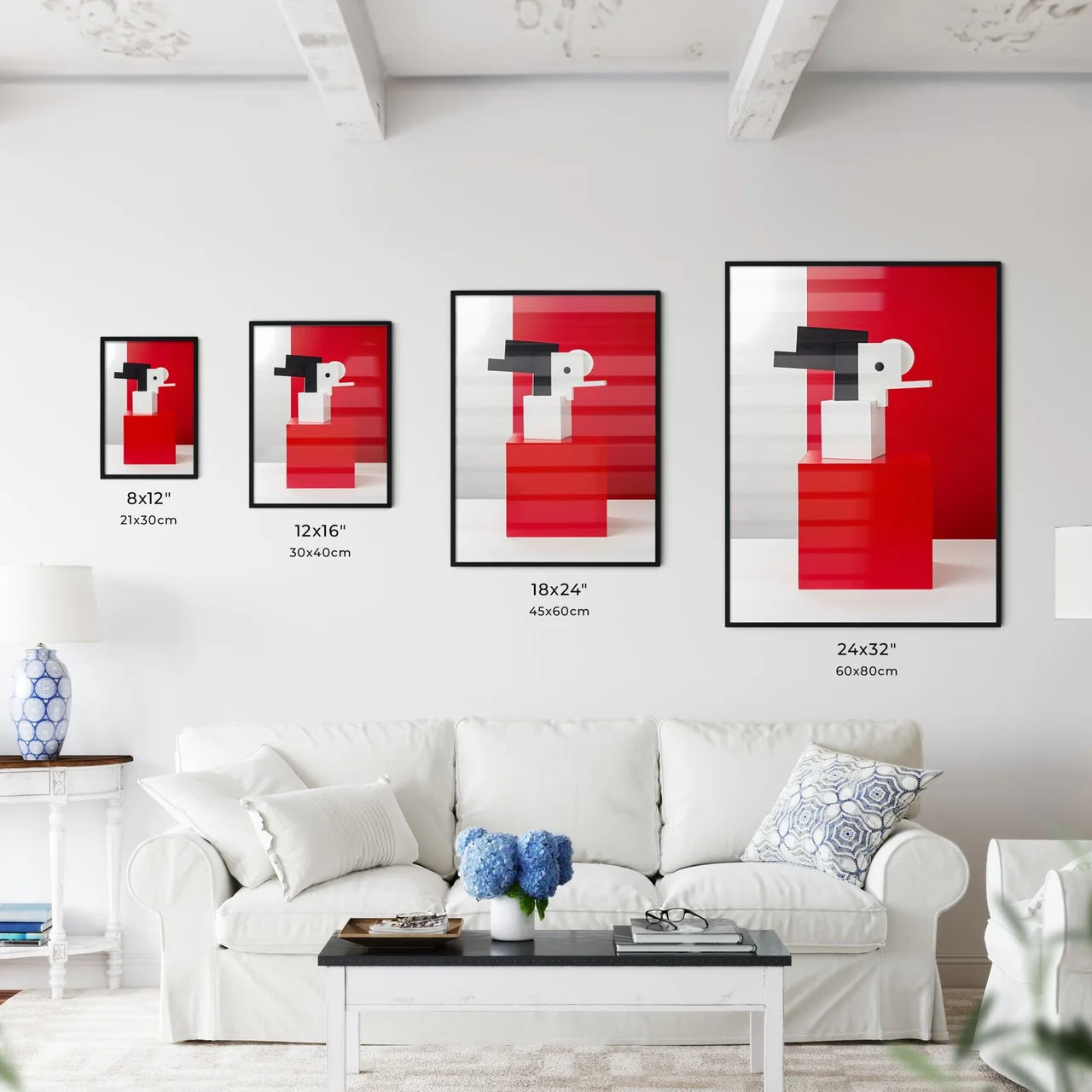 De Stijl Inspired Abstract Painting - Kitchen Hangings