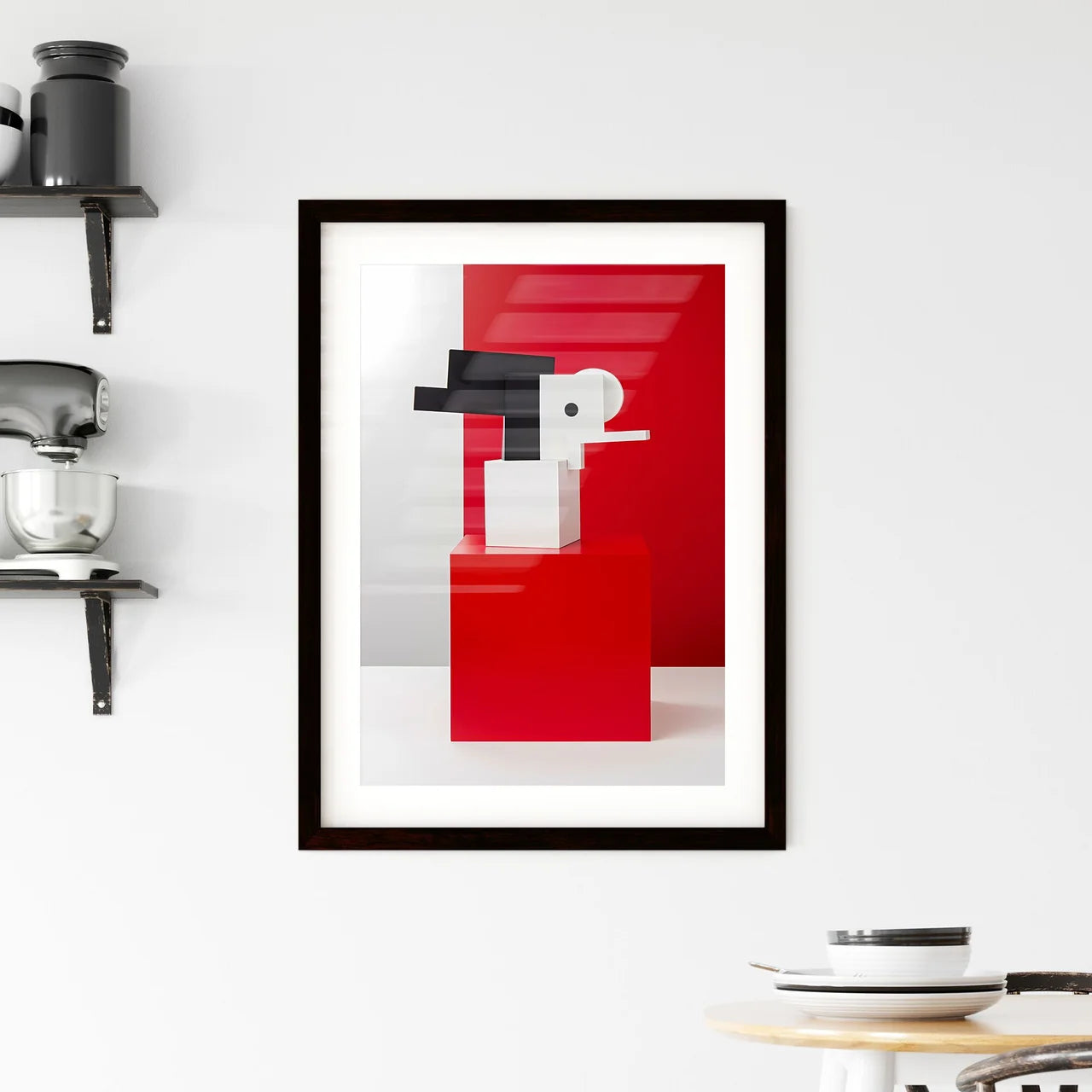 De Stijl Inspired Abstract Painting Framed Print