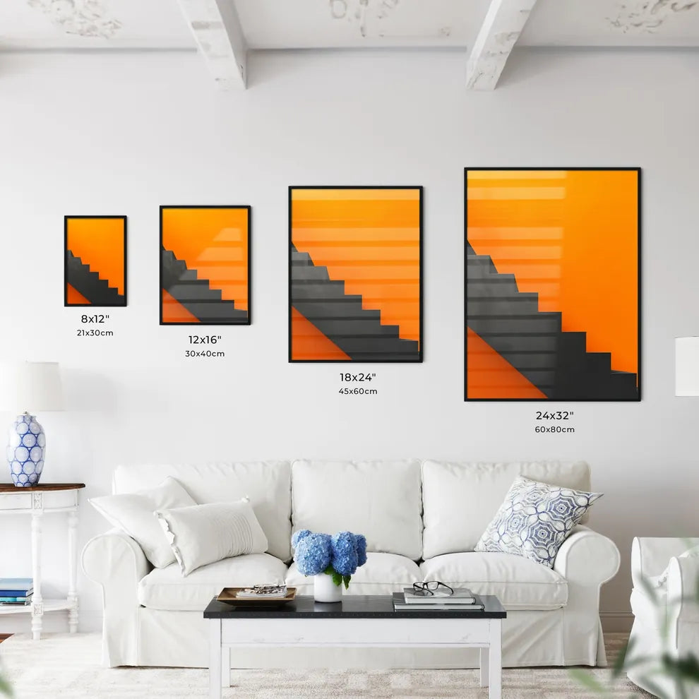 Abstract De Stijl Staircase Painting Composi - Kitchen Hangings