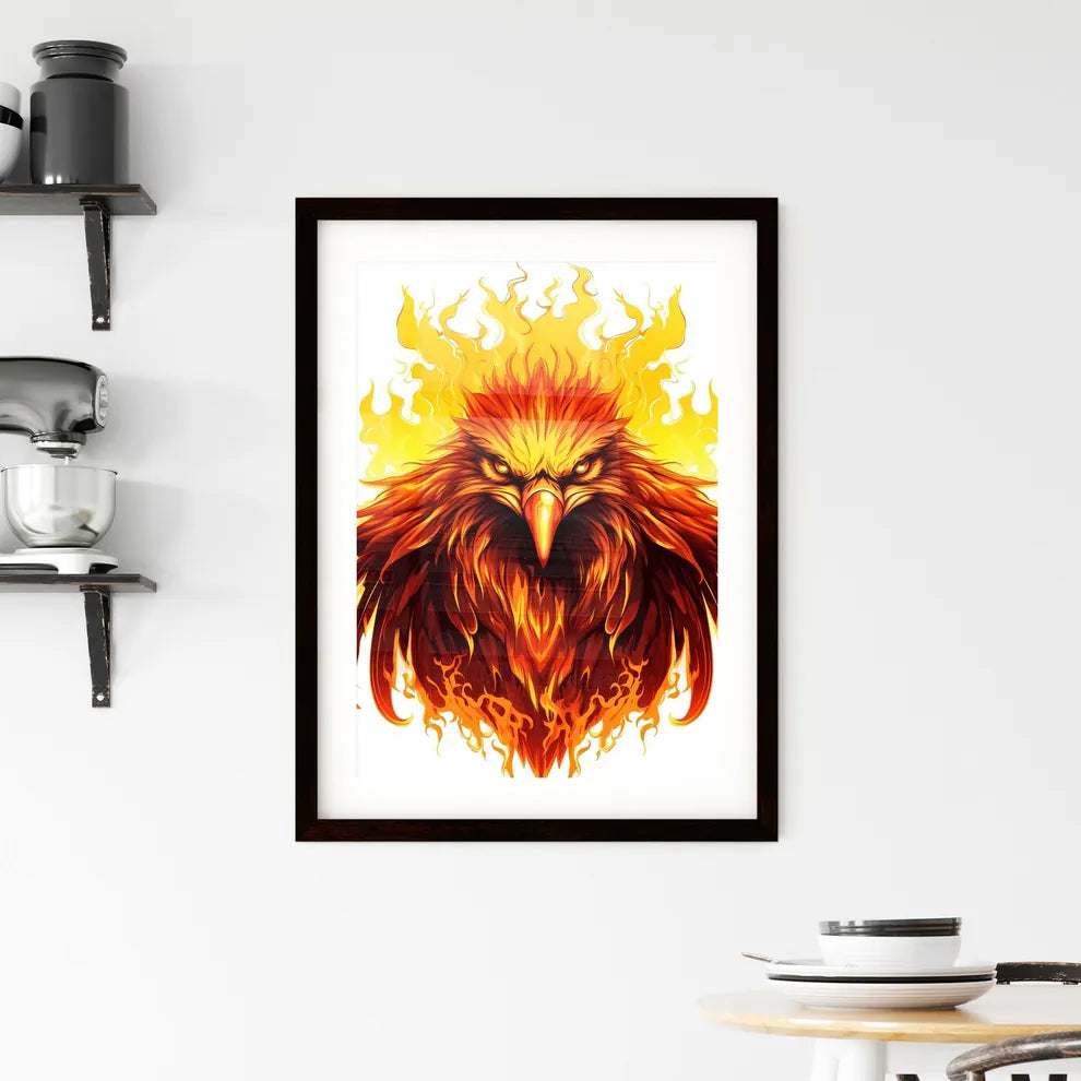 Vibrant Art of Eagle Soaring  Framed Print