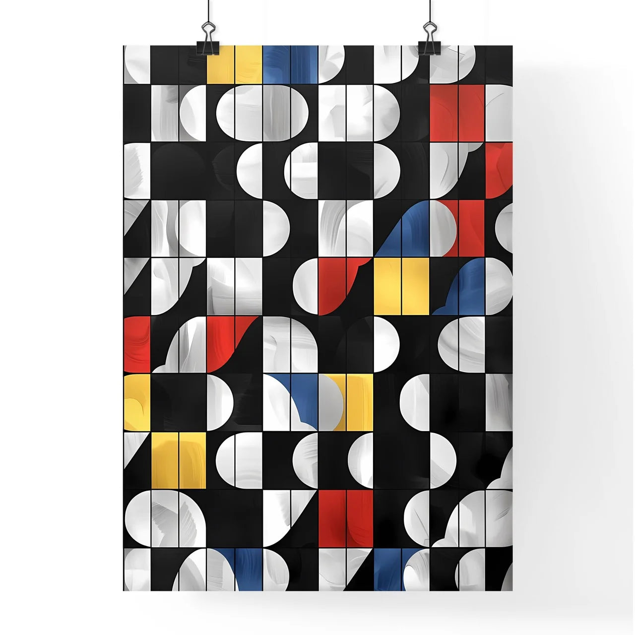Colorful Geometric Abstract Art Poster