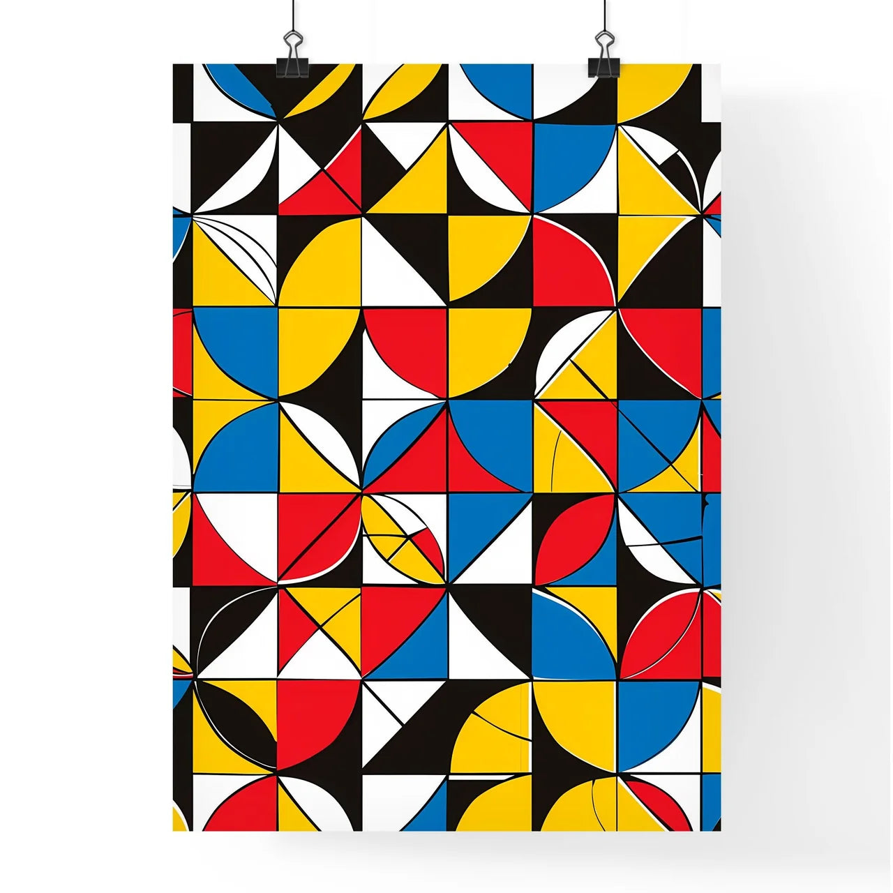 Colorful Geometric Art Poster