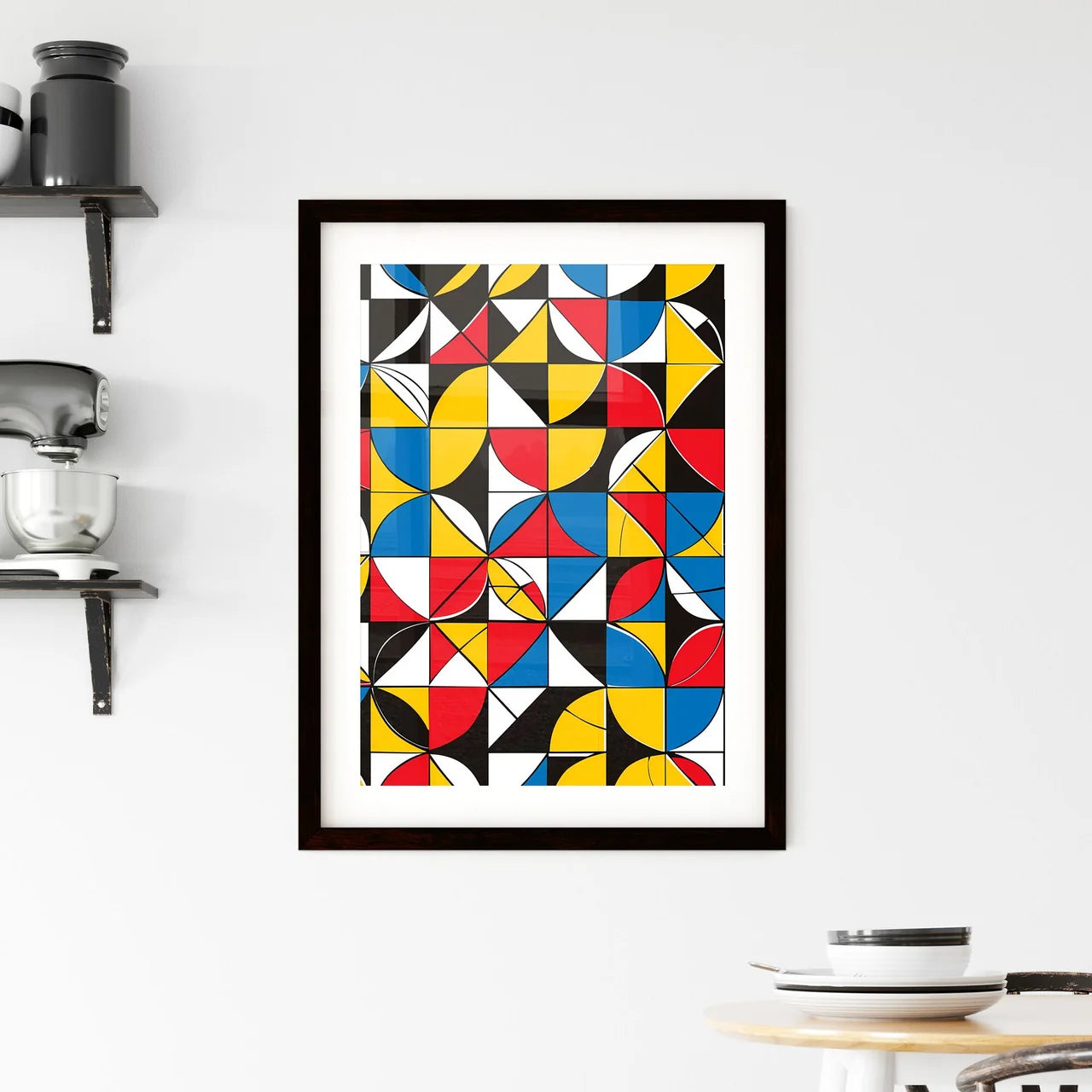 Colorful Geometric Art Framed Print