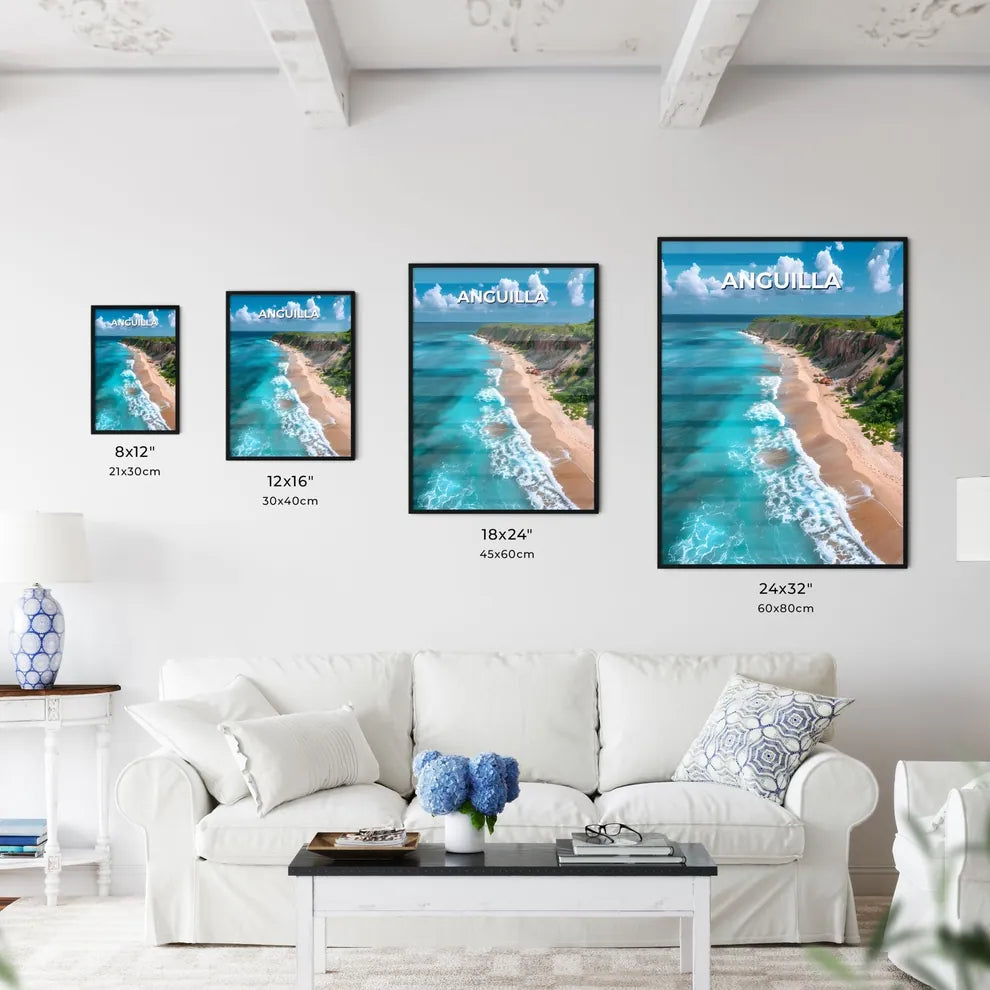 Vibrant Art Depicting Anguilla's Azure Seasc - Kitchen Hangings