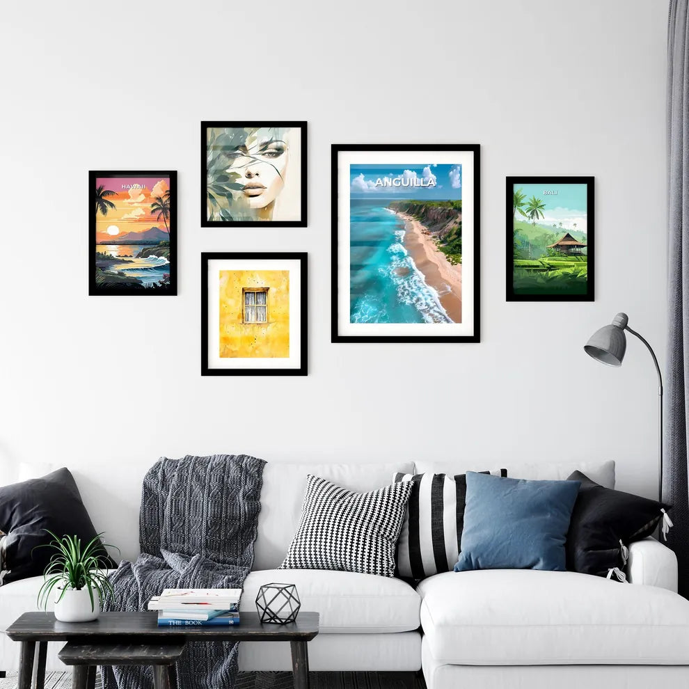Vibrant Art Depicting Anguilla's Azure Seasc Wall Art