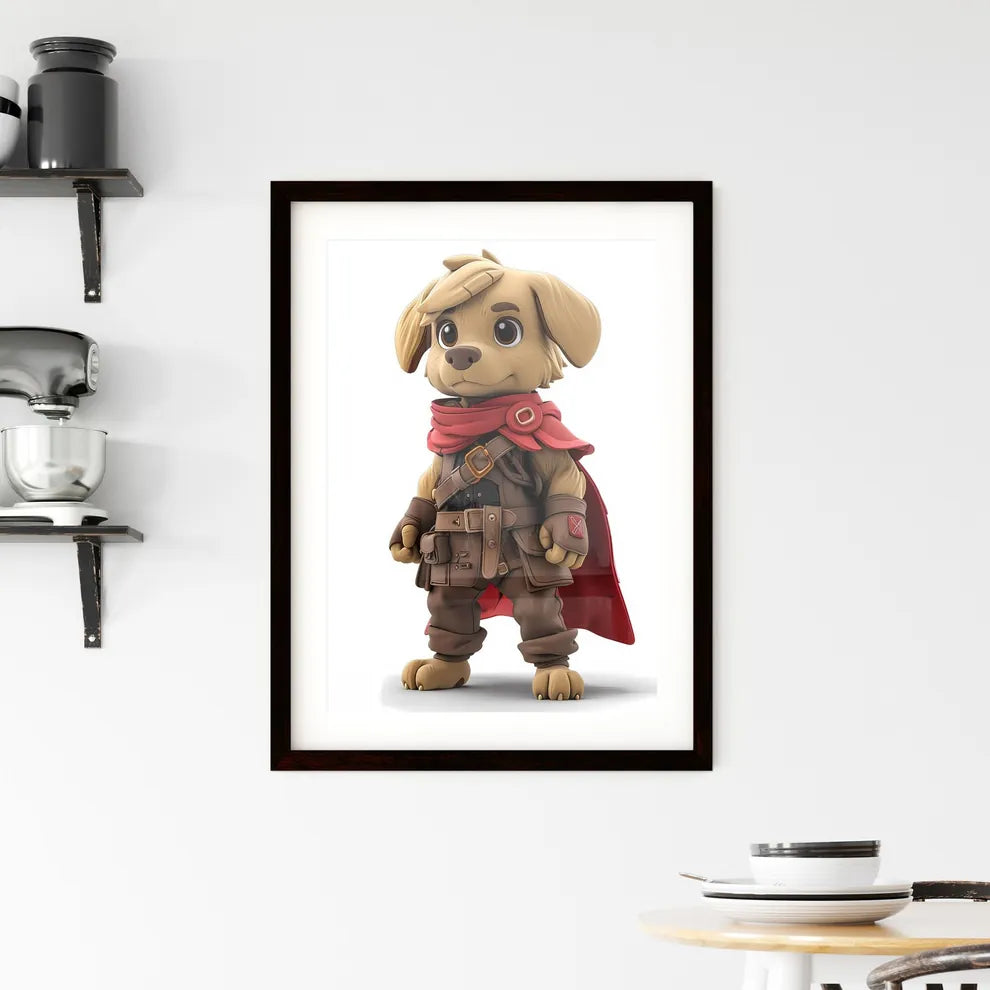 Anthropomorphic Labrador Retriever Warrior Framed Print