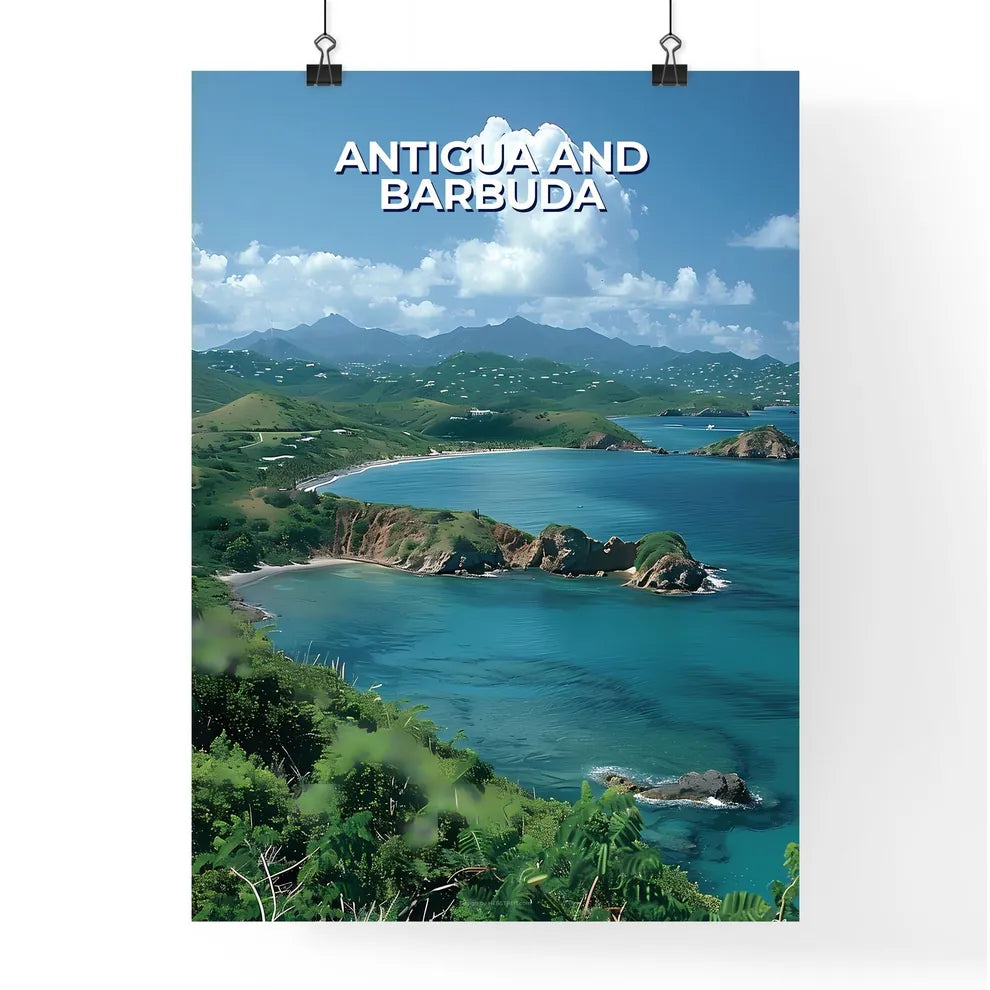 Vibrant Artistic Painting Featuring Antigua  Poster