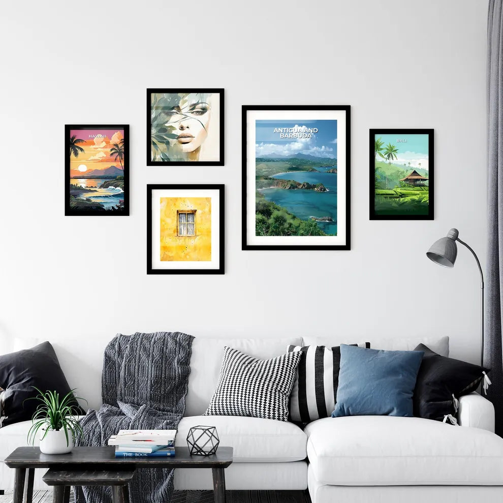 Vibrant Artistic Painting Featuring Antigua  Wall Art