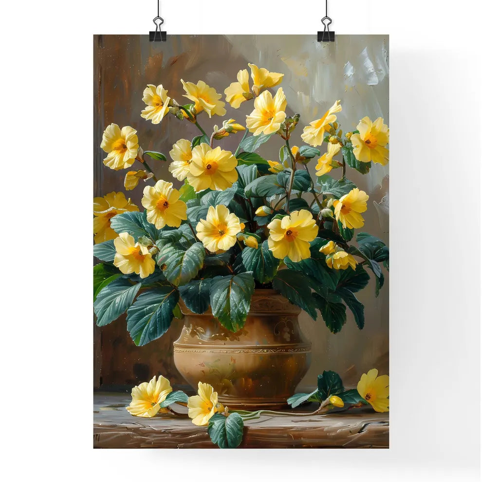 Vibrant Antique Oil Painting Poster