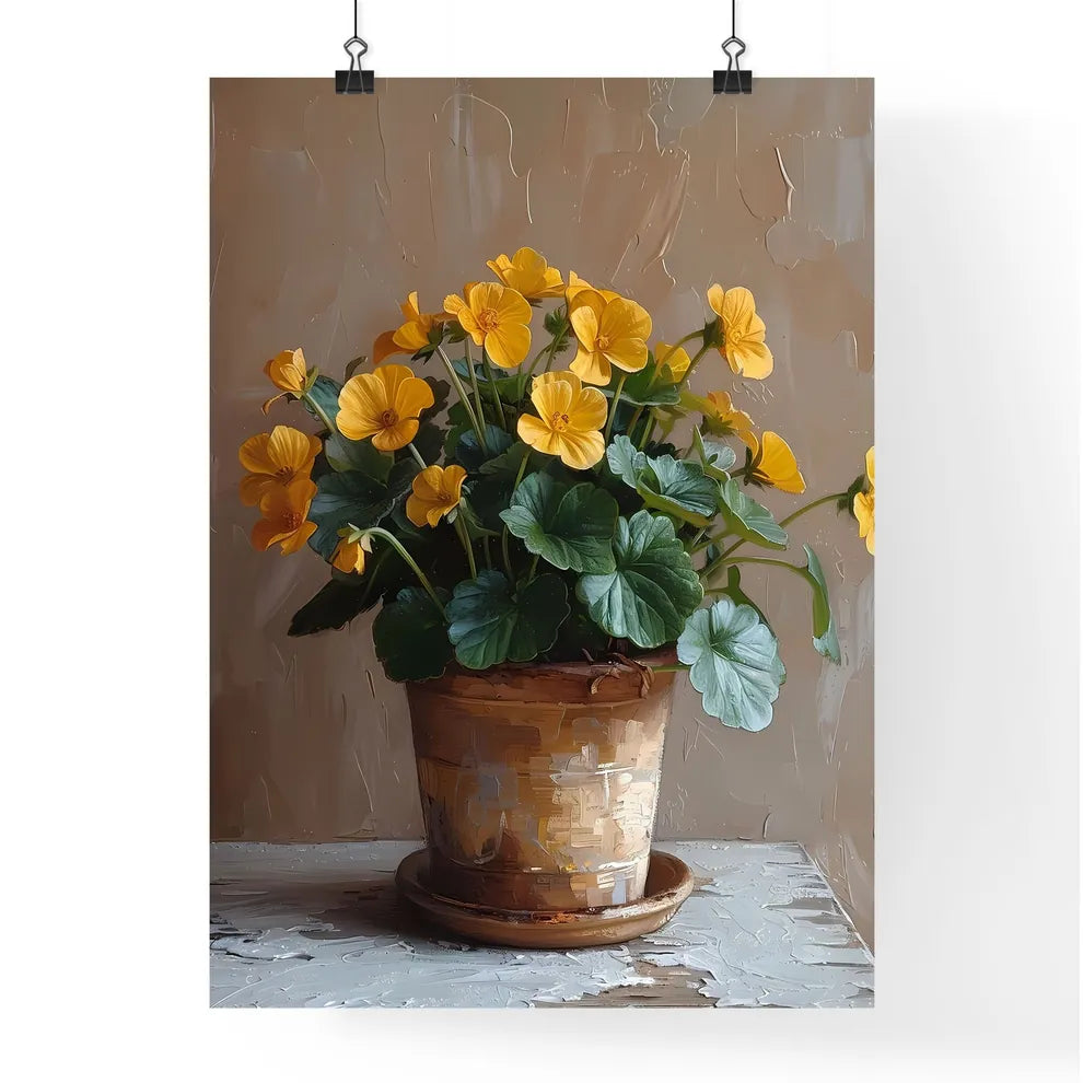 Vibrant Antique Oil Painting Poster