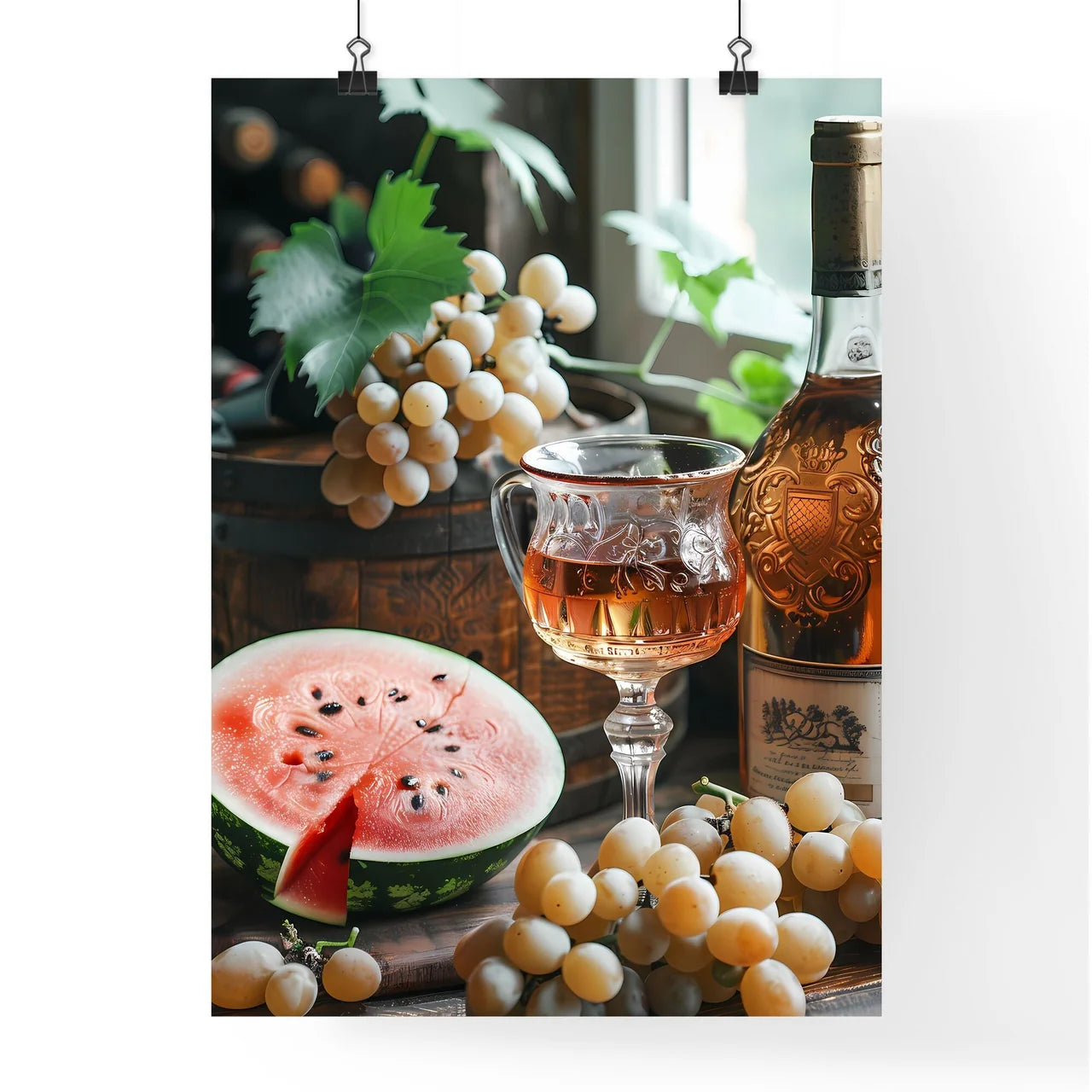 Vibrant Oil Painting Depicting an Appetizing Poster
