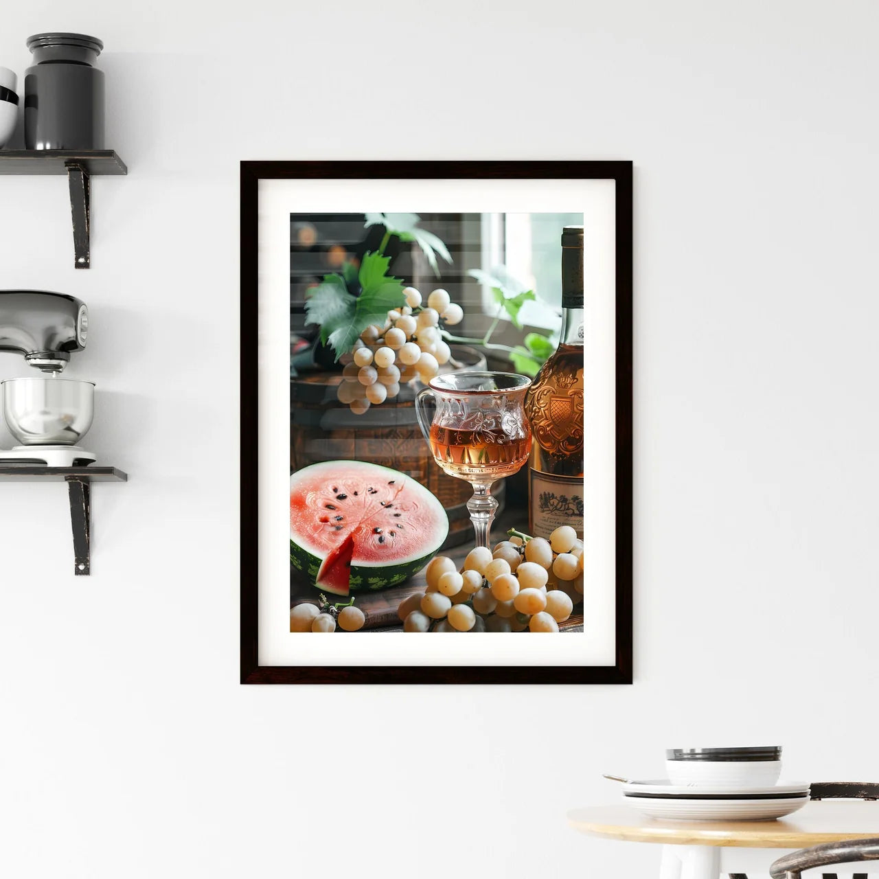 Vibrant Oil Painting Depicting an Appetizing Framed Print