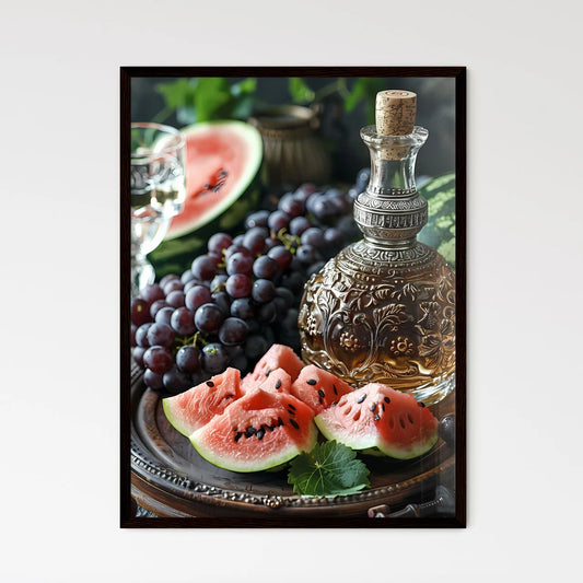 Artsy Painting Still Life on Vintage Wood - Framed Art Print