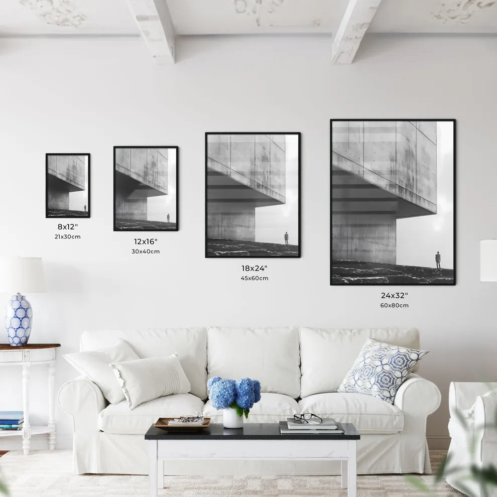 Minimalist Poster Painting Art Print Canvas Artwork Cityscape Modern Home Decor Wall Art Size Chart