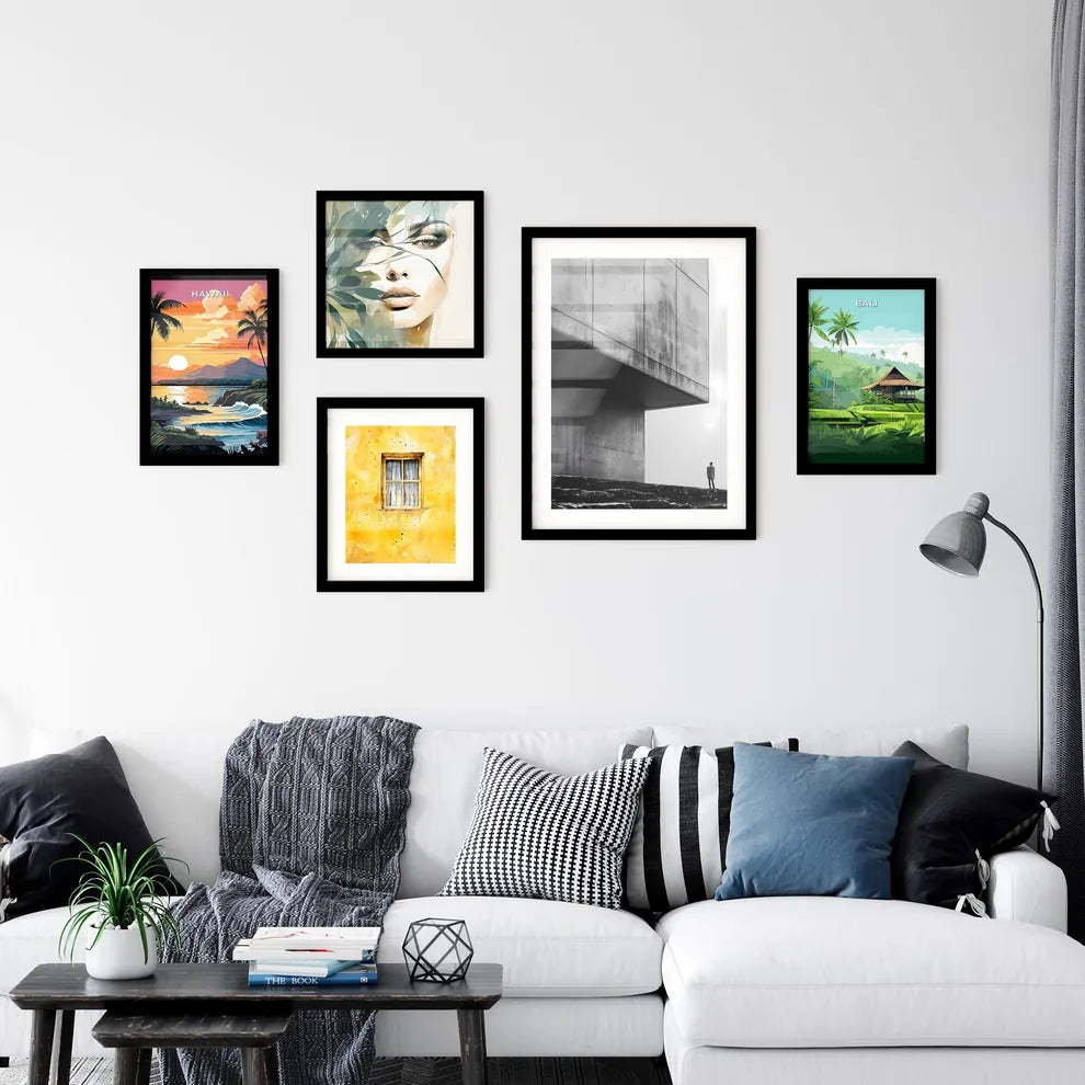 Minimalist Poster Painting Art Print Canvas Artwork Cityscape Modern Home Decor Wall Art Interior Design